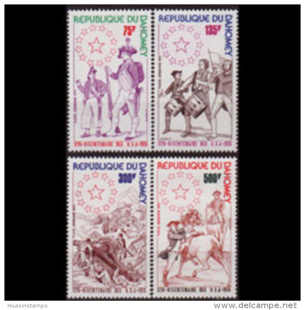 DAHOMEY 1975 - Scott# C262-5 US Bicent. Set Of 4 MNH - Other & Unclassified