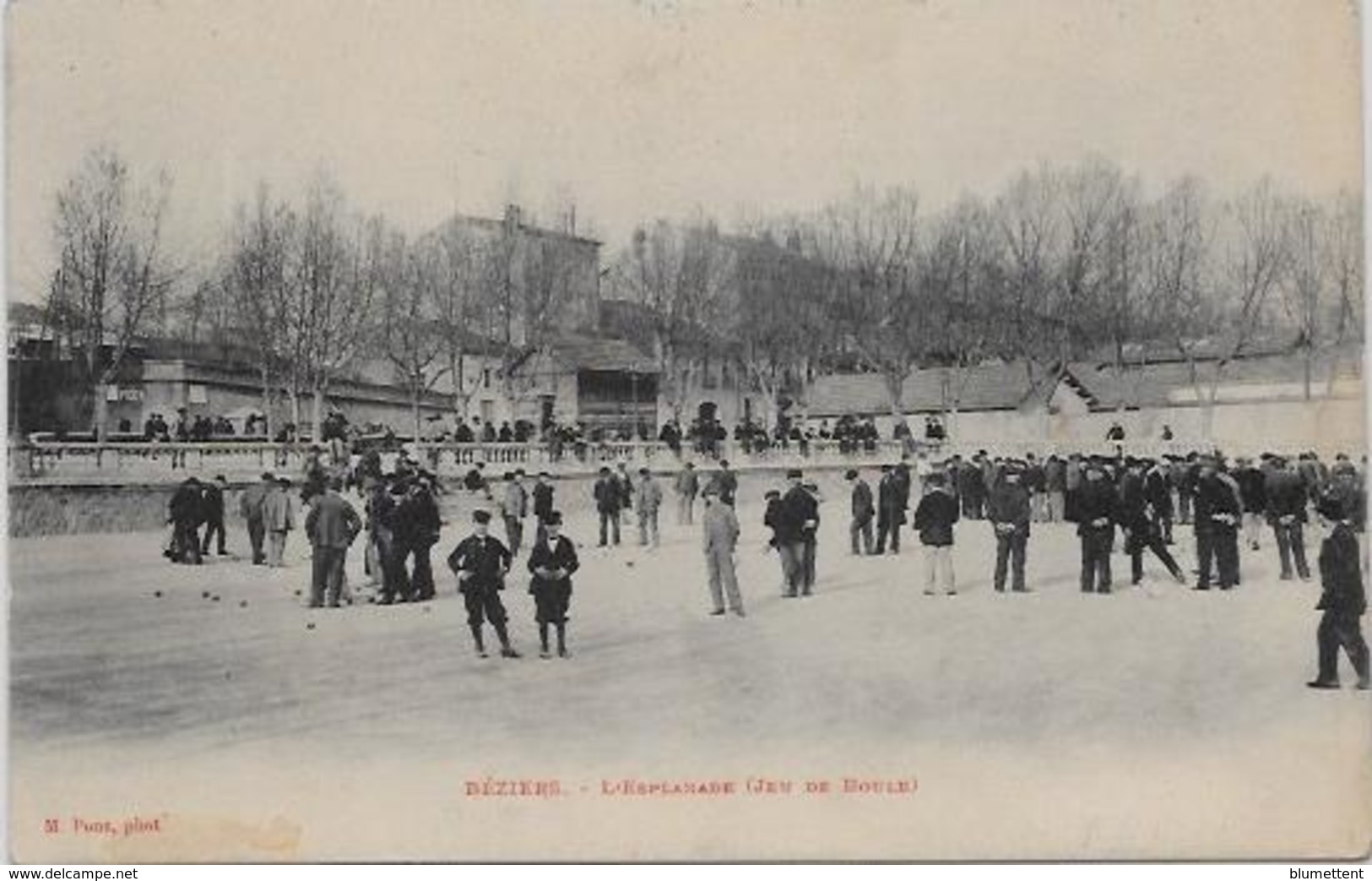 CPA Jeu De Boules Pétanque Non Circulé Béziers - Juegos