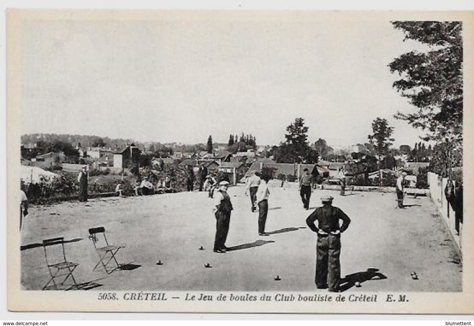 CPA Jeu De Boules Pétanque Non Circulé Créteil - Regional Games
