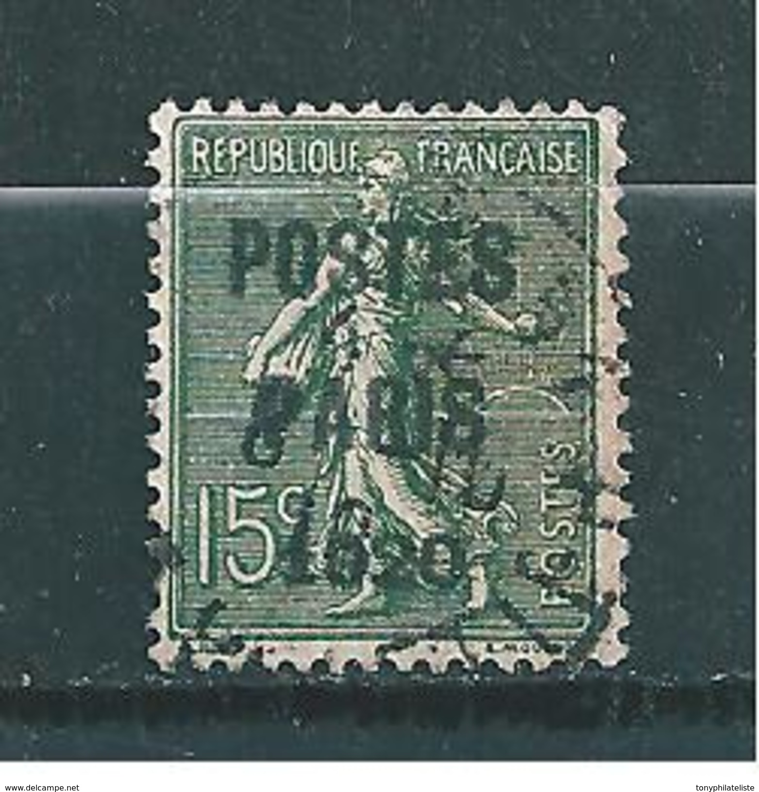 France Préo De 1920/22 N°25 Oblitéré ( Cote 125&euro; ) - 1893-1947