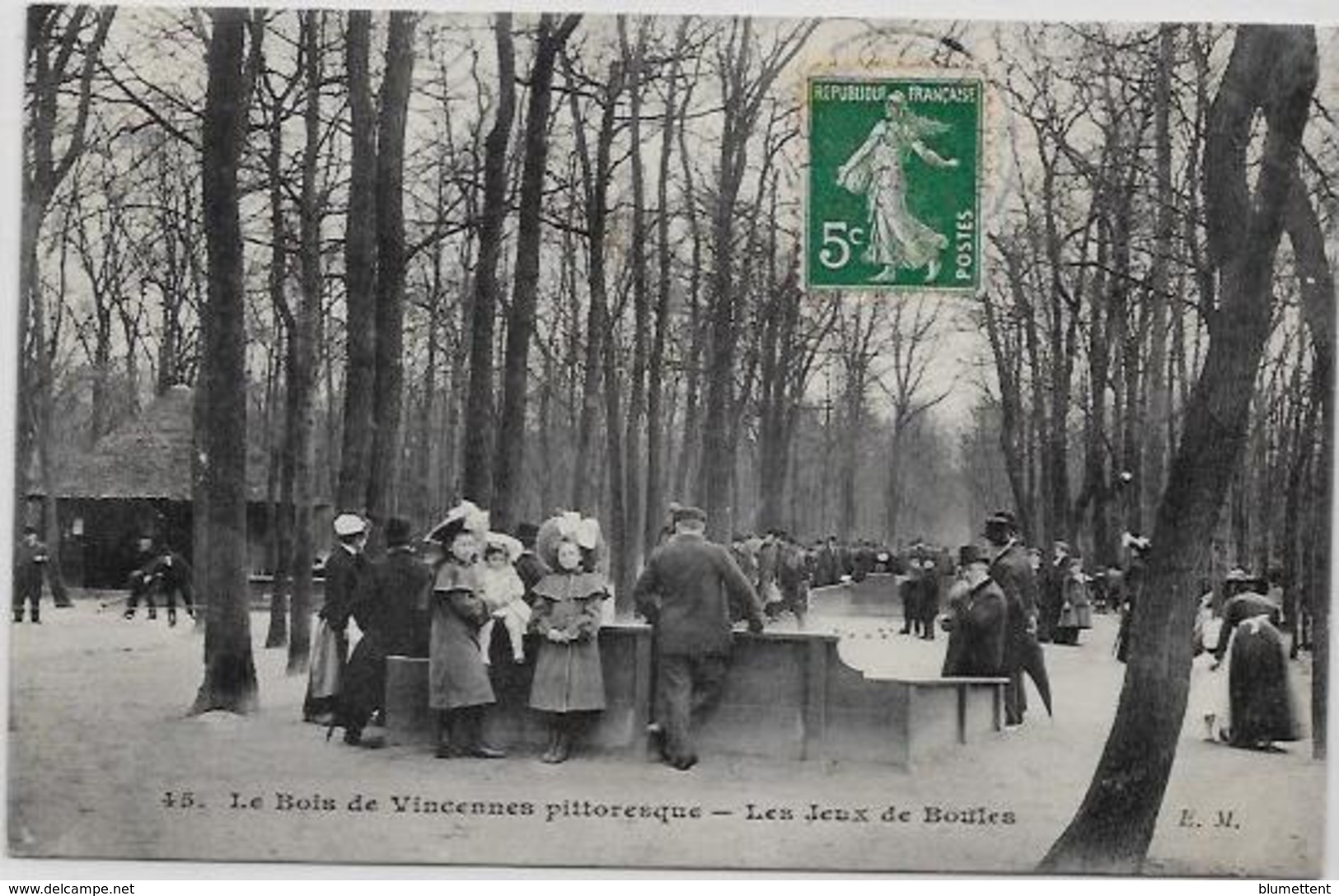 CPA Jeu De Boules Pétanque Circulé Bois De Vincennes - Jeux Régionaux