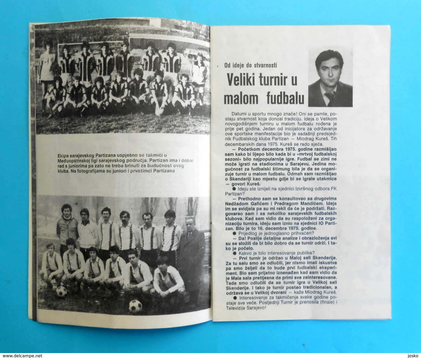 SARAJEVO 1980. - NEW YEAR TOURNAMENT ( Indoor Football - Futsal ) - Official Programme * Bosnia Yugoslavia Programm - Other & Unclassified