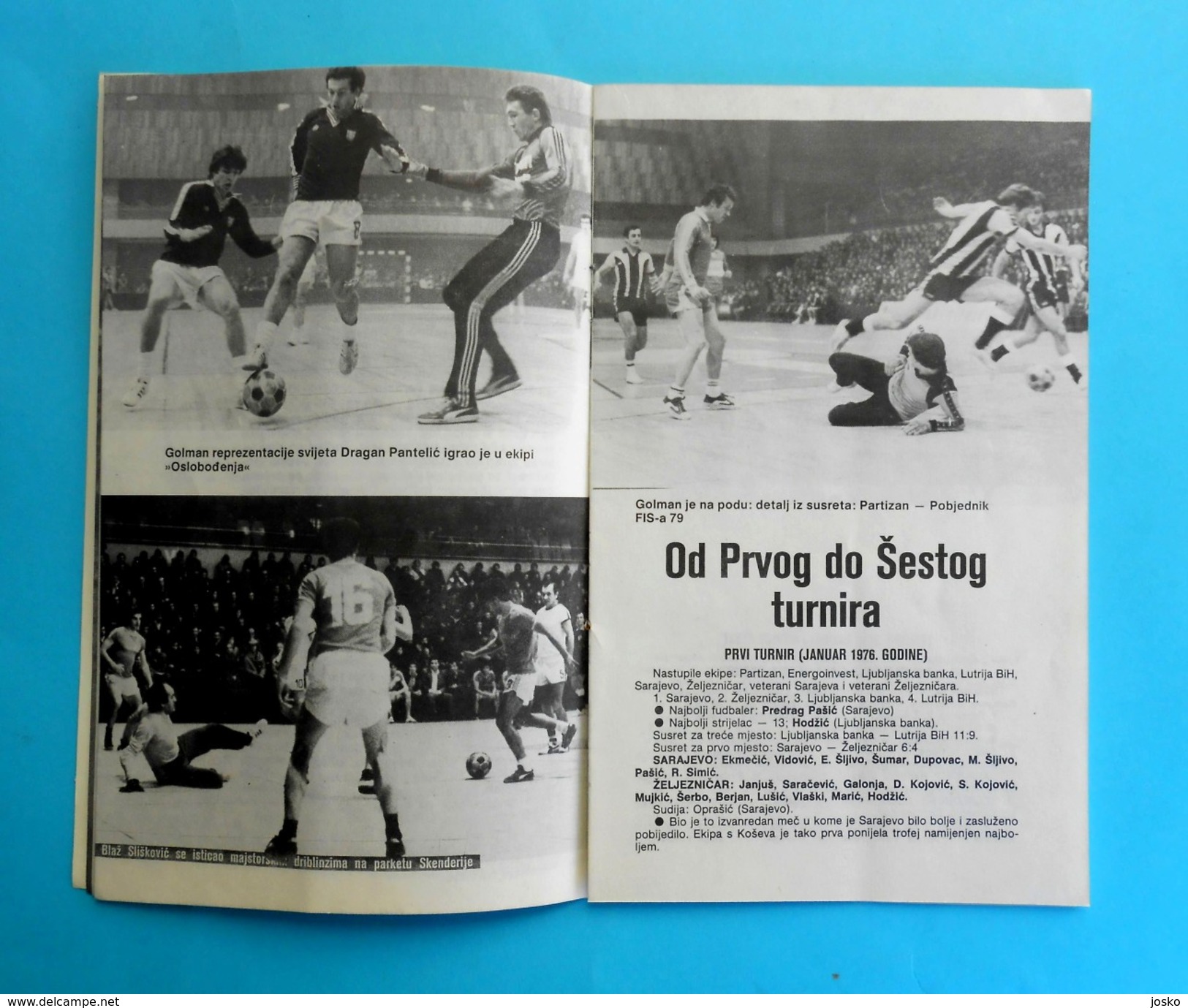 SARAJEVO 1980. - NEW YEAR TOURNAMENT ( indoor football - futsal ) - official programme * Bosnia Yugoslavia programm