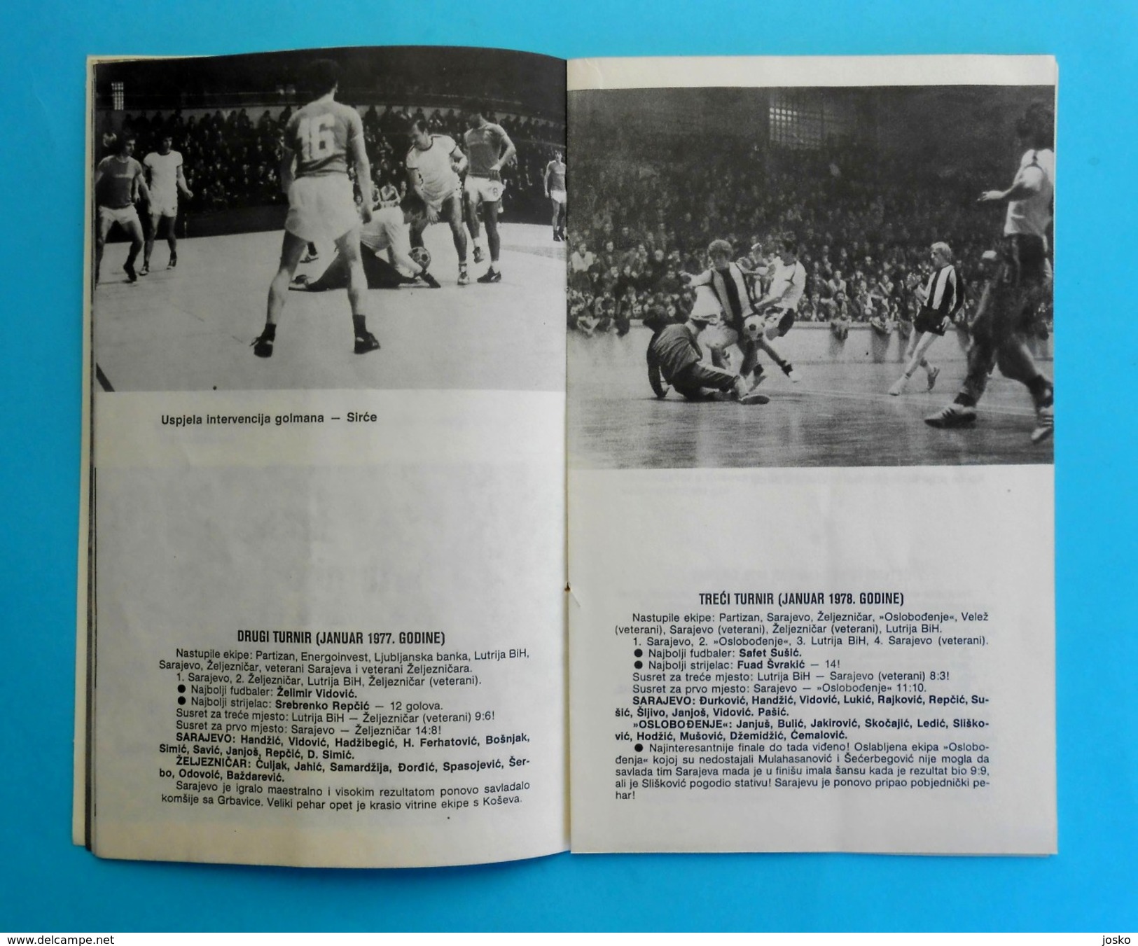 SARAJEVO 1980. - NEW YEAR TOURNAMENT ( indoor football - futsal ) - official programme * Bosnia Yugoslavia programm