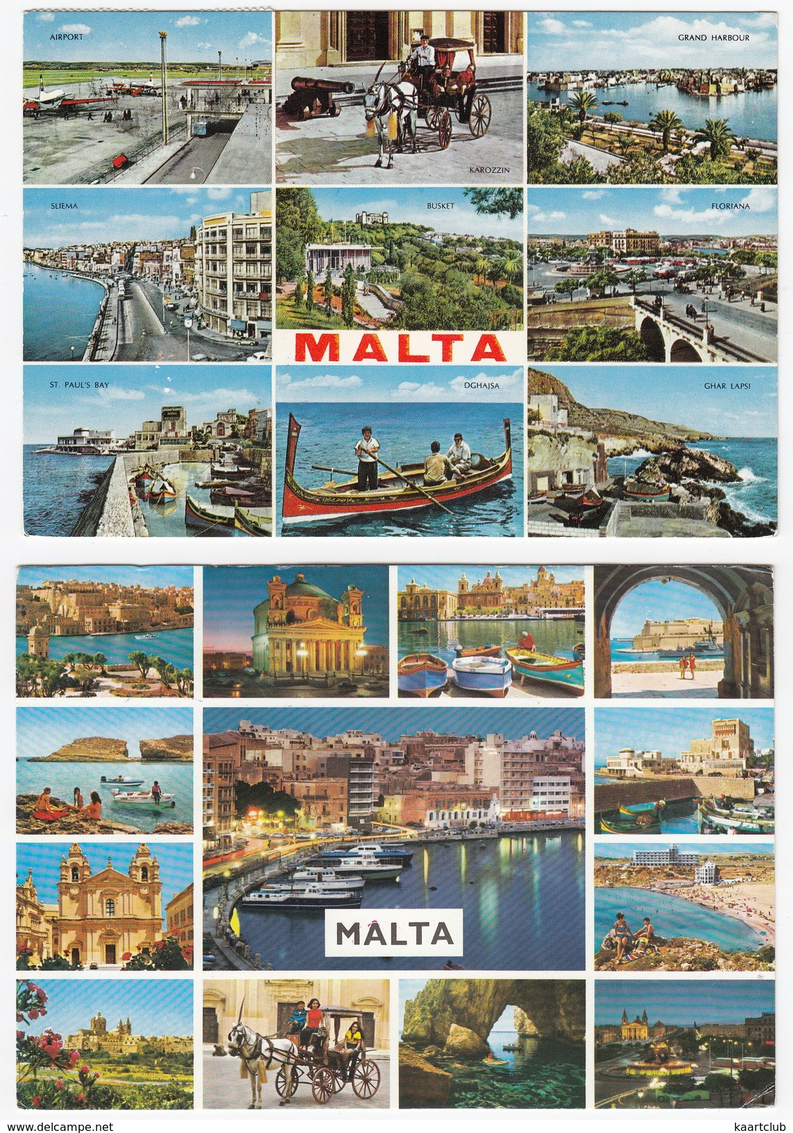 2 Postcards Of MALTA - Multiview - (Malta) - (3) - Malta