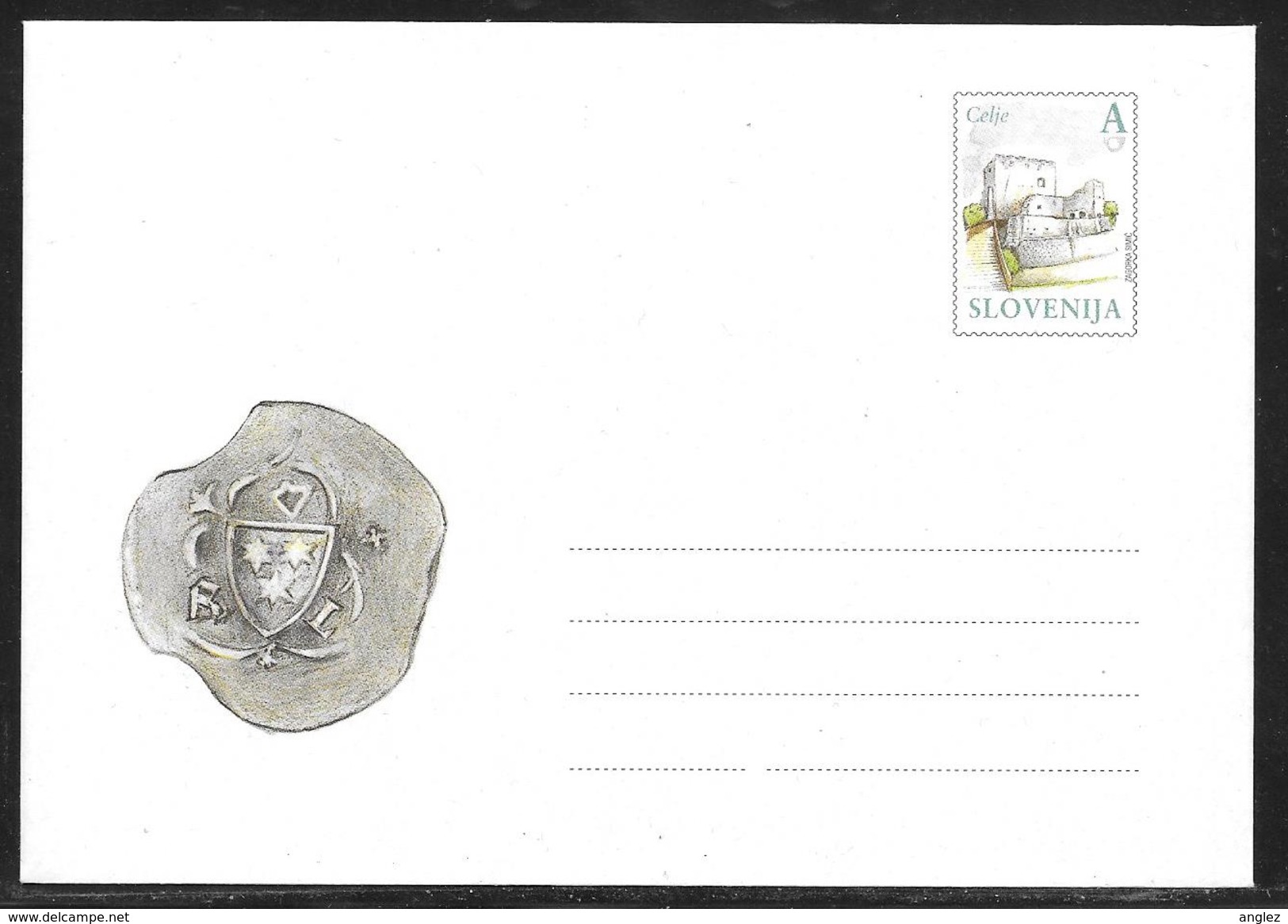 Slovenia: 2004 Postal Stationery Envelope, Celje Castle  Unused - Slovénie