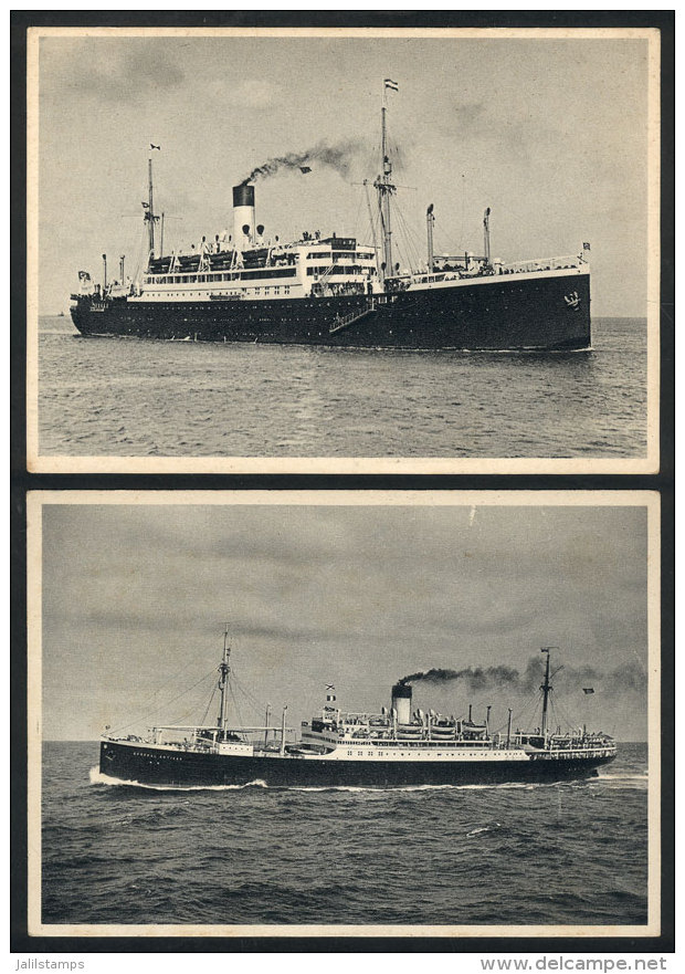 Ships "Antonio Delfino" And "General Artigas", Circa 1937/8, Fine Quality, Very Nice Views! - Other & Unclassified