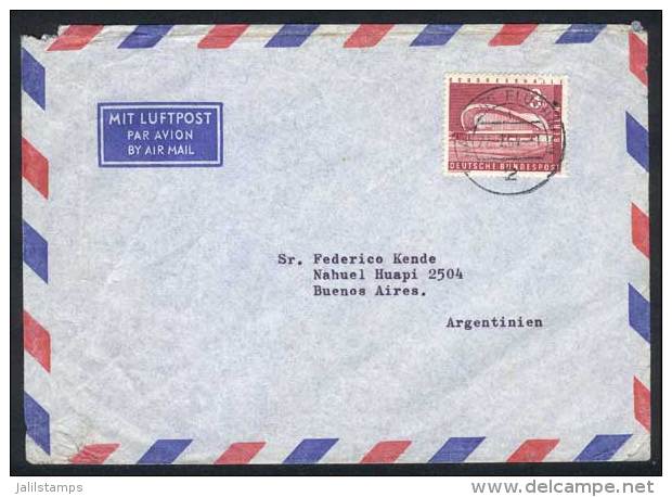 Cover Franked With Michel 154 ALONE, Sent To Argentina On 22/FE/1964, Rare. Michel Catalog Value Euros 430. - Ongebruikt