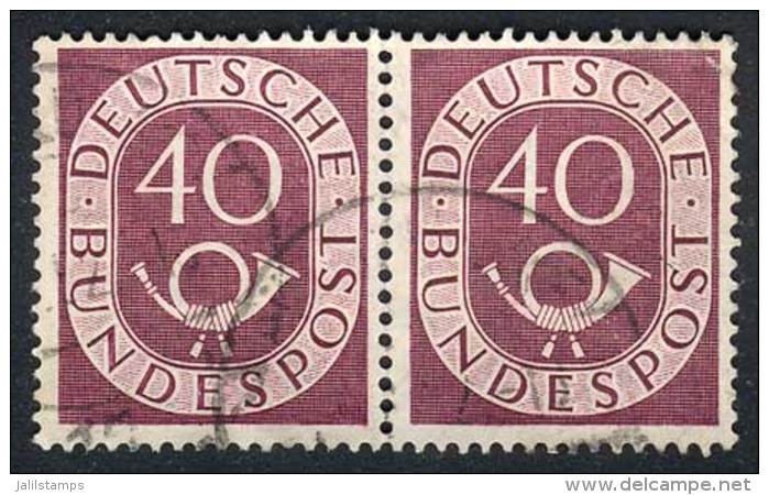 Michel 133, Used Horizontal Pair, Very Fine Quality, Catalog Value Euros 250. - Sonstige & Ohne Zuordnung