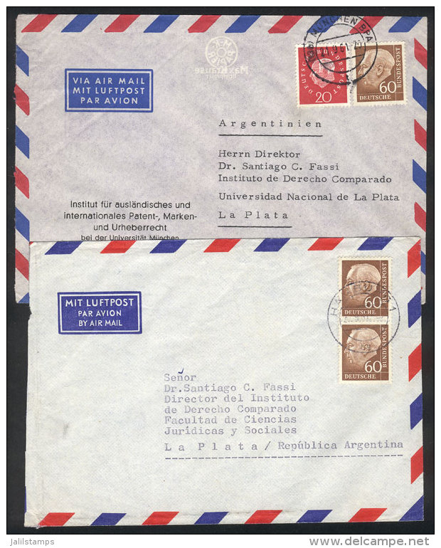 2 Airmail Covers Sent To Argentina In 1961, VF Quality! - Andere & Zonder Classificatie