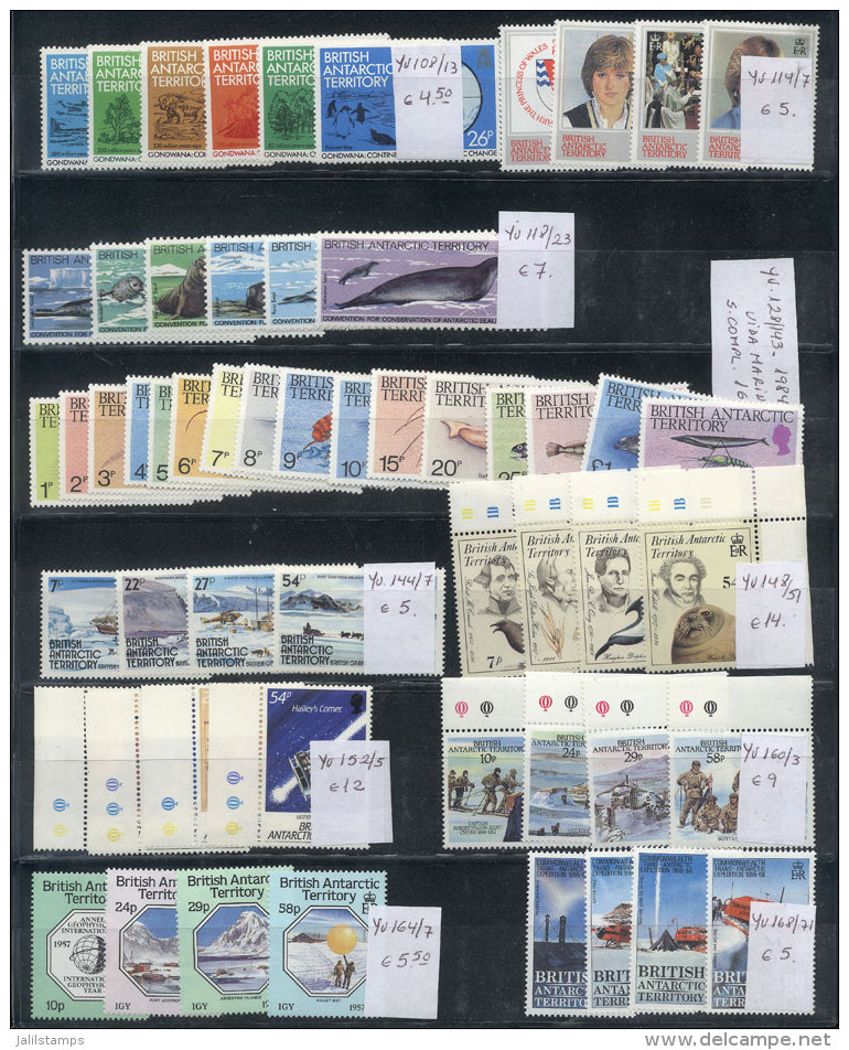 Lot Of Modern Stamps And Sets On 2 Stock Pages, All MNH And Of Excellent Quality, Classified With Yvert Catalog... - Andere & Zonder Classificatie