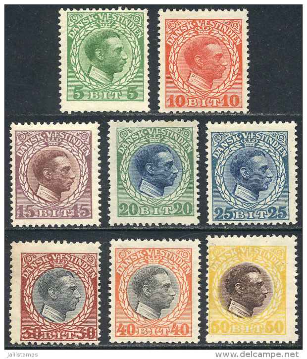 Sc.51/58, 1915 Christian X, Complete Set Of 8 Unmounted Values, Excellent Quality (only The Low Value Very Lightly... - Autres & Non Classés