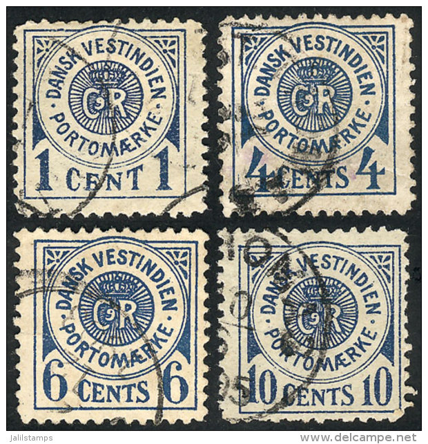 Sc.J1/J4, 1904 Complete Set Of 4 Values, Used, VF Quality (the 10c. With Minor Thin On Reverse), Catalog Value... - Other & Unclassified