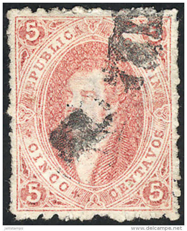 GJ.19, 1st Printing, Cancelled With The Rare CORRIENTES In Large Arch (+300%), Excellent! - Gebruikt