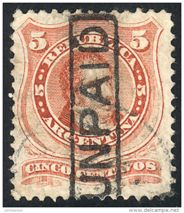 GJ.38, With Spectacular Framed UNPAID Foreign Cancel, Extremely Rare And Possibly Unique, VF Quality! - Andere & Zonder Classificatie
