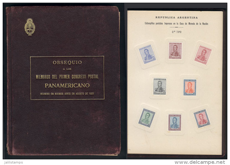 Gift Book For Those Attending The 1st Panamerican Postal Congress In Buenos Aires, 1921, It Contains PROOFS Of... - Andere & Zonder Classificatie