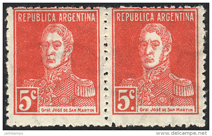 GJ.599d, Pair WITH AND WITHOUT PERIOD, MNH, Superb, Catalog Value US$37. - Andere & Zonder Classificatie