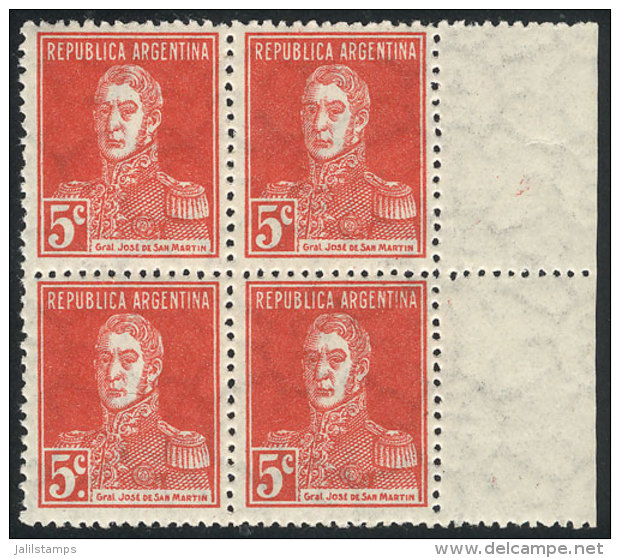 GJ.599d, Block Of 4, ONE WITH PERIOD, MNH, Excellent Quality! - Andere & Zonder Classificatie