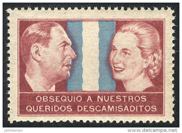 Juan And Eva Per&oacute;n And Argentine Flag, "Obsequio A Nuestros Queridos Descamisaditos", Cinderella That Was... - Autres & Non Classés