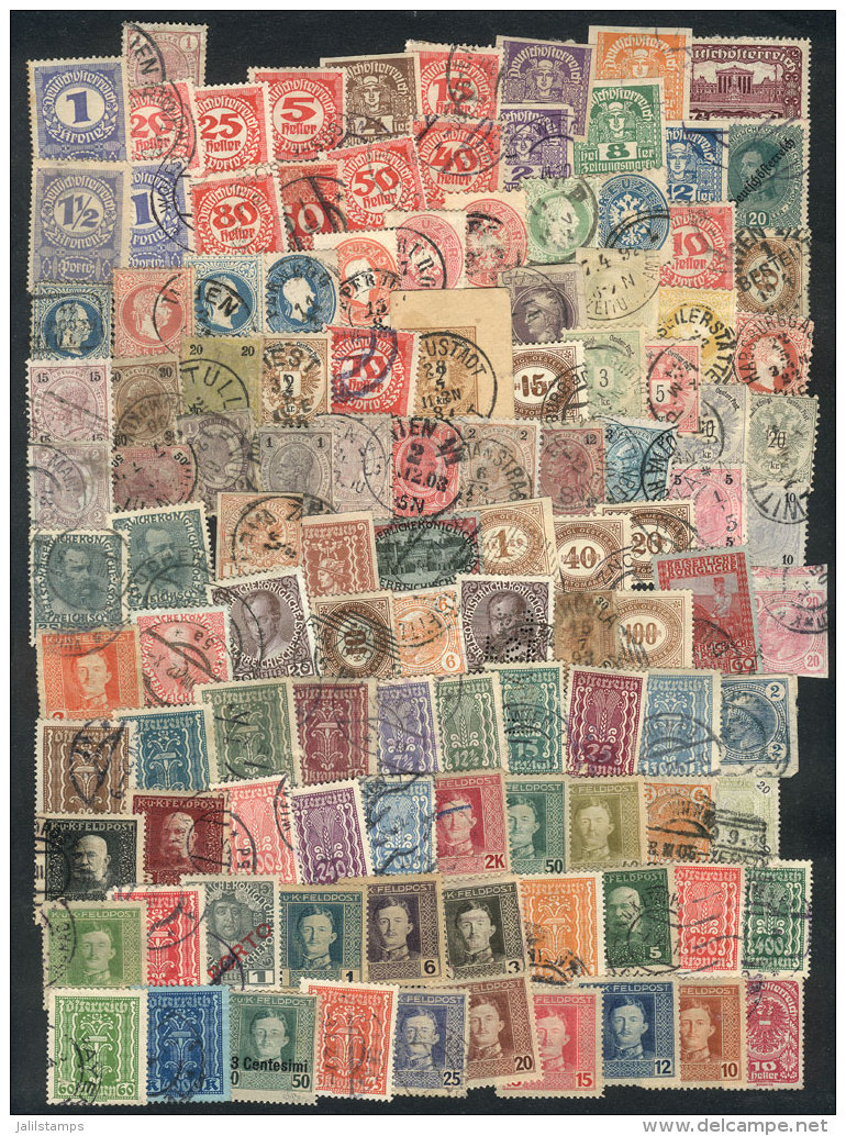 Lot Of Old Stamps, A Careful Review Will Surely Reveal Varieties, Interesting Shades, Good Cancels Etc. Yvert... - Collections