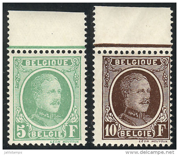 Sc.189/190, 1926/7 5Fr. And 10Fr., MNH, Very Fine Quality, Catalog Value US$237 - Andere & Zonder Classificatie