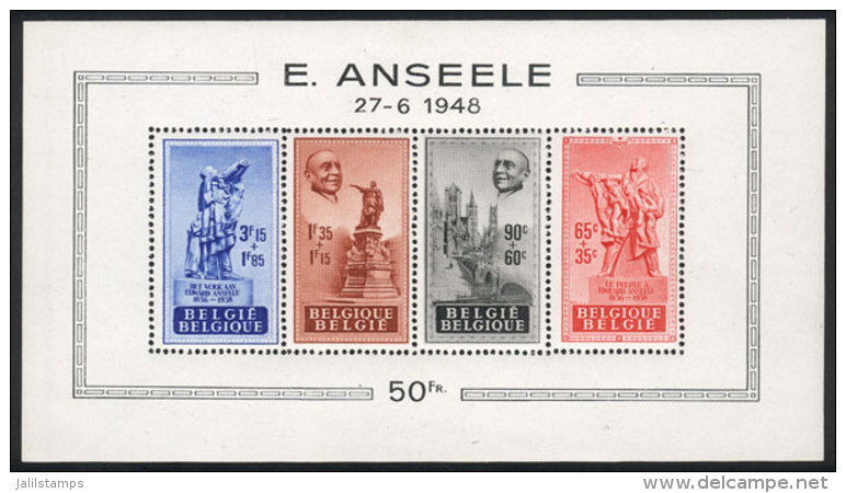 Sc.B458a, 1948 Edward Anseele, Mint Very Lightly Hinged, Excellent, Catalog Value US$200. - 1924-1960