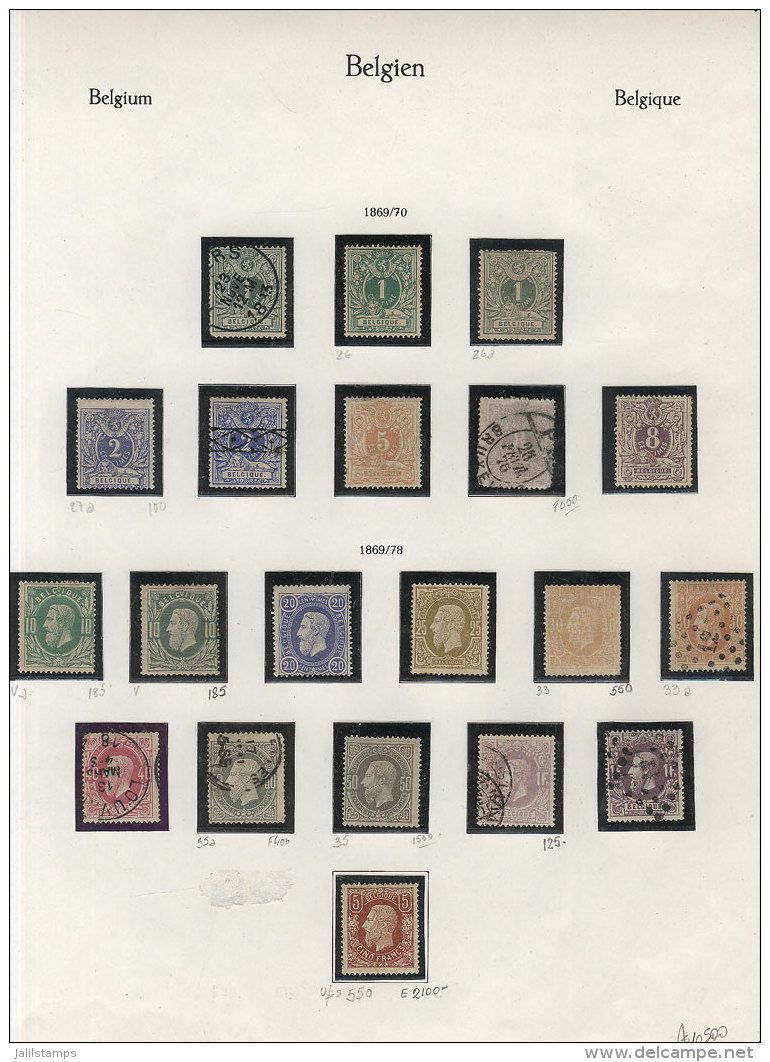 Collection On Pages (circa 1865 To 1922, Incomplete), With Many Used And Mint Stamps (some MNH, Others Hinged, And... - Collections