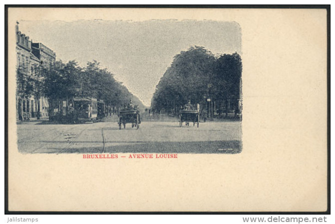 BRUXELLES: Avenue Louise, Circa 1900, Unused, Excellent Quality! - Andere & Zonder Classificatie