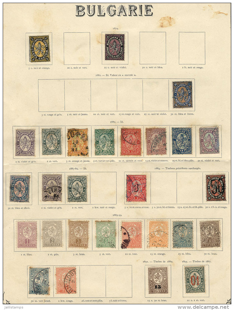 Collection In Very Old Album Pages, Including Scarce And Interesting Stamps And It May Also Include Color Varieties... - Verzamelingen & Reeksen