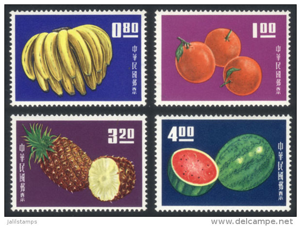 Yv.478/81, 1964 Fruit, Compl. Set Of 4 Values, VF Quality, Catalog Value Euros 100. - Andere & Zonder Classificatie