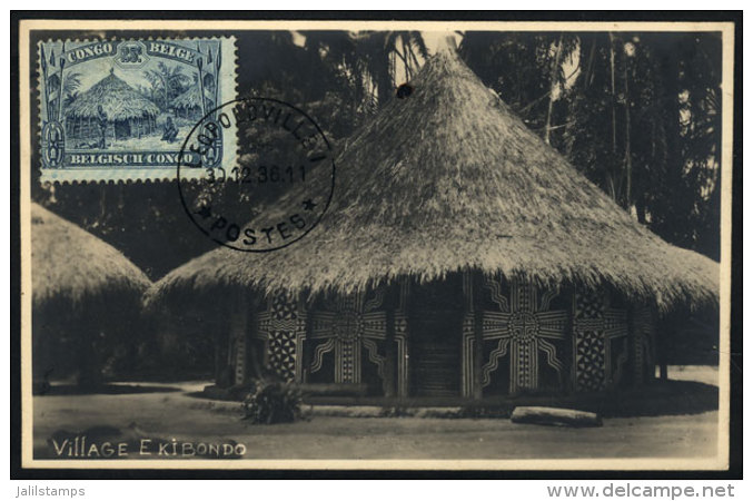 Maximum Card Of 30/DE/1936: Hut, Village In Kibondo, VF Quality - Other & Unclassified