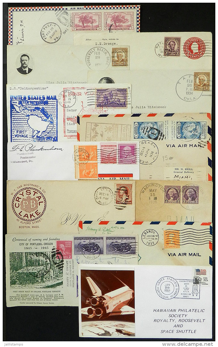 89 Covers, FDC Covers, First Flights, Etc. From Various Periods, General Quality Is Fine To VF, Good Opportunity! - Verzamelingen