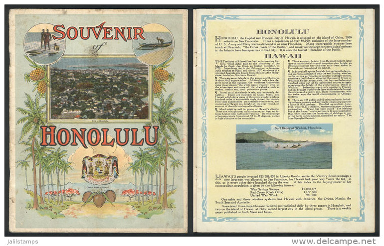 Small Book Of 16 Pages With Views Of The Islands, Circa 1920, Very Nice! - Hawaii