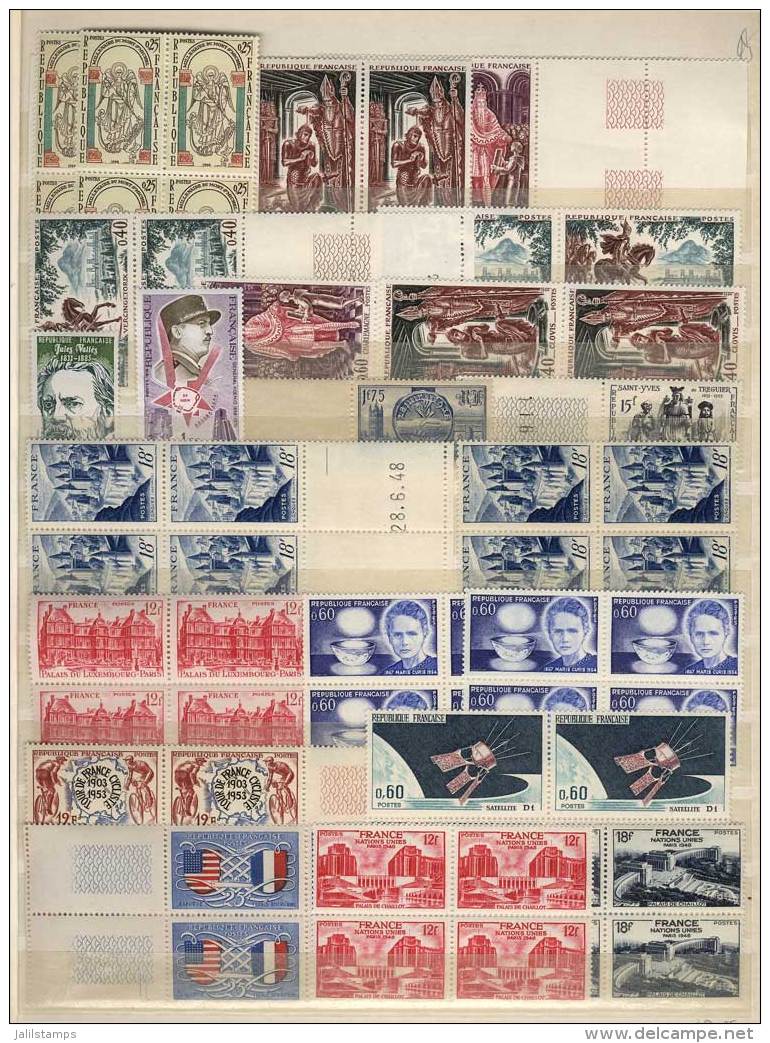 Stockbook Full Of Stamps And Sets Of Varied Periods, Most Mint Never Hinged (some Have Hinge Marks, And In The... - Andere & Zonder Classificatie