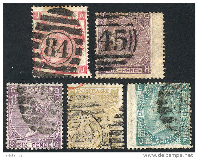 Sc.44/48 (without 47, And Including The 6p. Lilac Of Plates 5 And 6), Used, Fine To VF Quality, Catalog Value... - Other & Unclassified