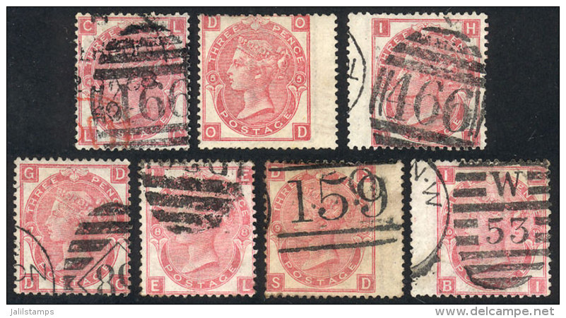 Sc.49, Plate 4, 5, 6, 7, 8, 9 And 10, Used (one Mint Re-gummed), Fine General Quality, Catalog Value US$850+ - Andere & Zonder Classificatie