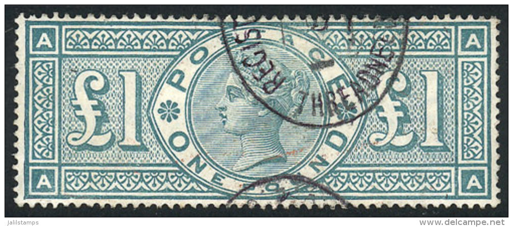 Sc.124, 1891 1&pound; Green, Used, Fine To VF Quality, Catalog Value US$800 - Andere & Zonder Classificatie