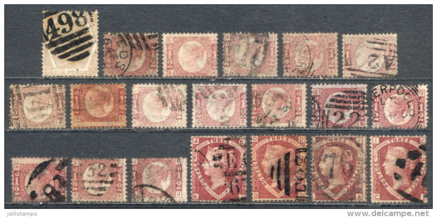 Lot Of Stamps Printed Circa 1870, Used (the Mint No Gum Examples Were Considered In The Estimate As Used), Fine... - Collections