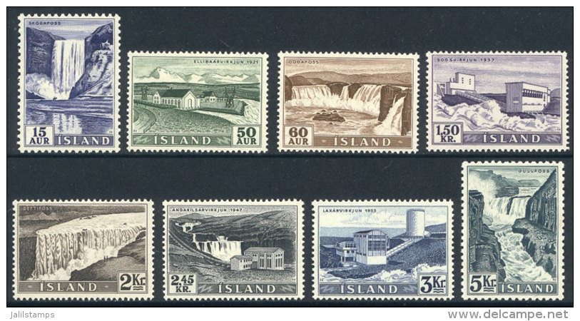 Sc.289/296, 1956 Waterfall And Landscapes, Complete Set Of 8 Values, Mint Very Lightly Hinged (they Appear... - Autres & Non Classés