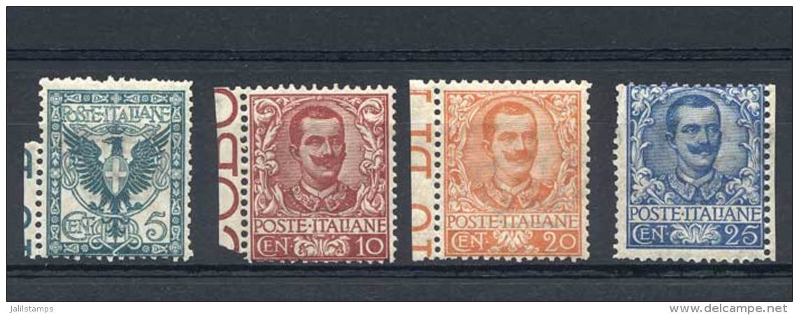 Yv.66/69 (Sc.78/81), 1901/26 5c., 10c., 20c. And 25c. Mint Never Hinged, Superb (with Pristine Gum As The Day It... - Non Classés