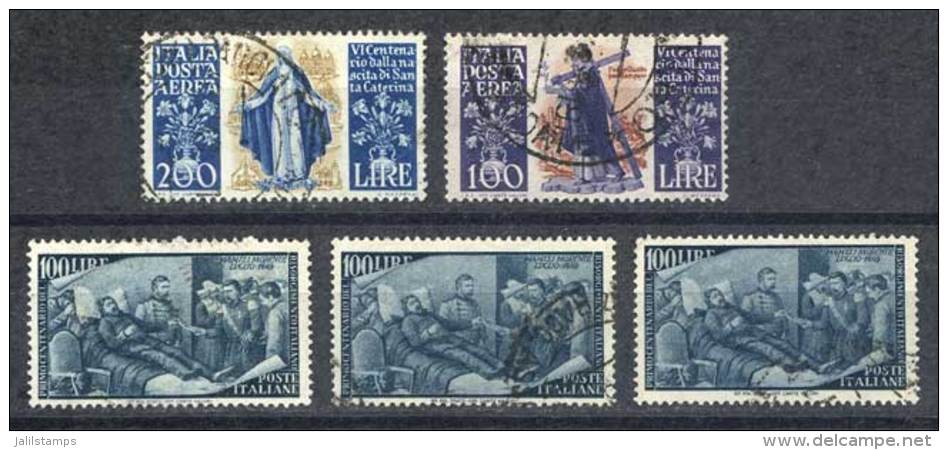 Yvert 529 X3 + A.129/30, Used Of Very Fine Quality, Catalog Value Euros 170. - Ohne Zuordnung