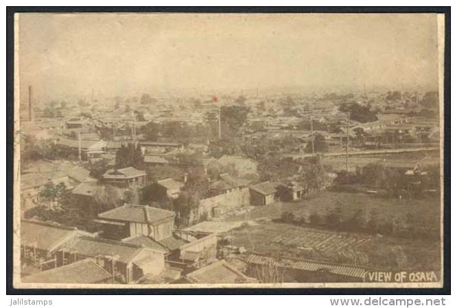 OSAKA: Old Photograph (circa 1905), Glued To A Postcard, VF Quality, Nice View! - Andere & Zonder Classificatie
