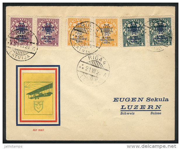 21/JUL/1928 Riga - Luzern, Flown Cover, VF Quality! - Andere & Zonder Classificatie