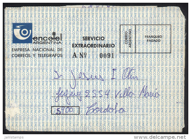 Aerogram Of "Servicio Extraordinario" Sent On 25/JUN/1982 By A Soldier Recently Repatriated By The British After... - Falklandeilanden