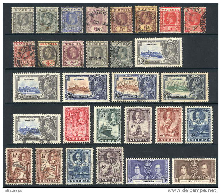 Lot Of Old Stamps, Mint And Used (with Some Interesting Postmarks), General Quality Is Fine To Very Fine, Good... - Nigeria (1961-...)