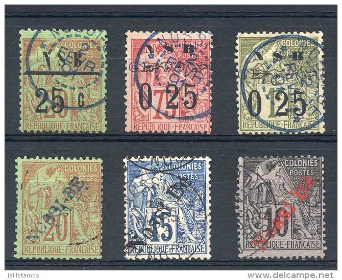Yv.10 + 14 + 15 + 23 + 24 + 25, Used, Very Fine Quality, Catalog Value Euros 975. - Other & Unclassified