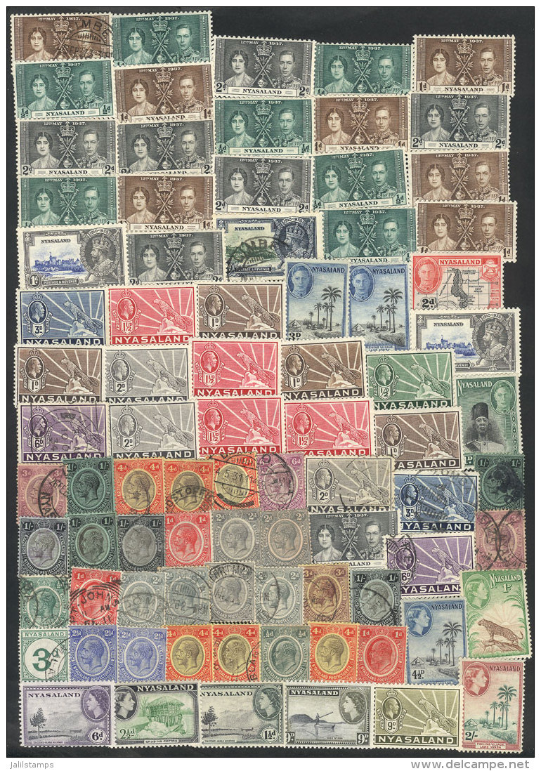 Lot Of Used And Mint Stamps, General Quality Is Fine To Very Fine, Good Opportunity At LOW START! - Nyassaland (1907-1953)
