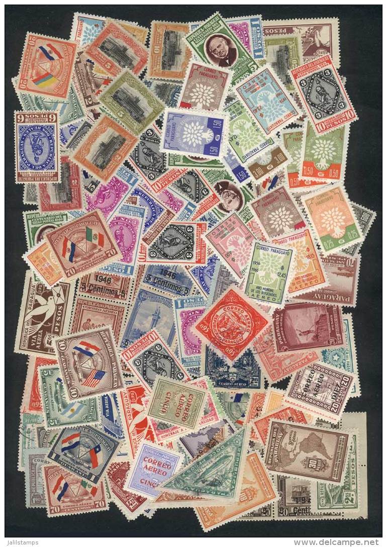 Lot Of Stamps And Sets Of Varied Periods, Used And Mint (most Lightly Hinged Or Never Hinged), Fine To Very Fine... - Paraguay