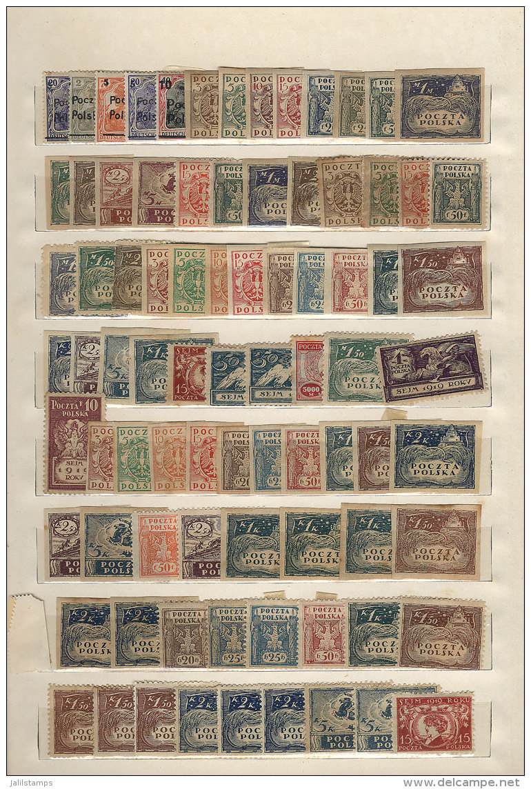 Stock In Stockbook, Large Number Of Stamps And Sets, Used (few) And Unused (in The Early Issues There Are Some... - Andere & Zonder Classificatie