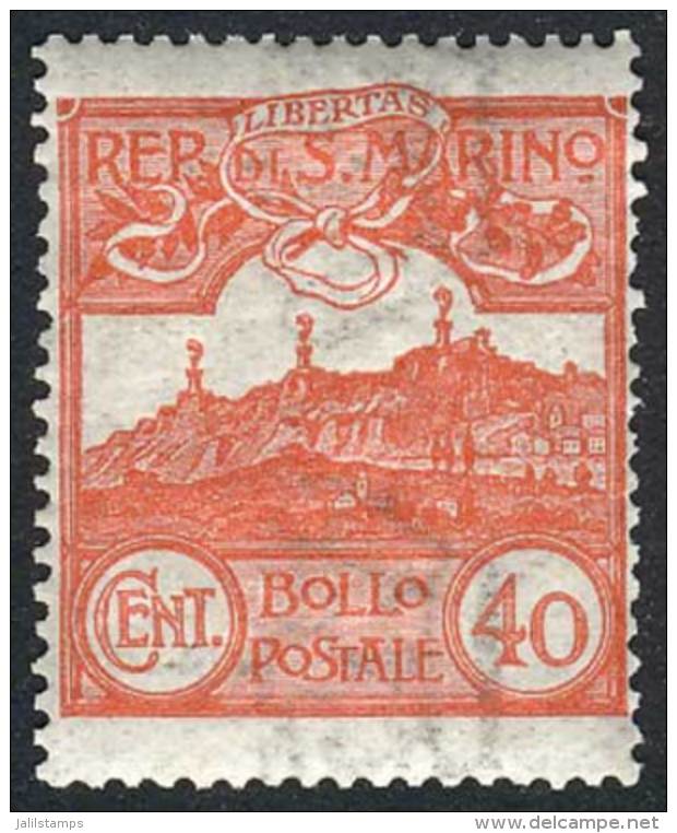 Sc.59, 1903/25 40c. Orange, Mint Never Hinged, Excellent Quality, Catalog Value US$62.50 - Other & Unclassified